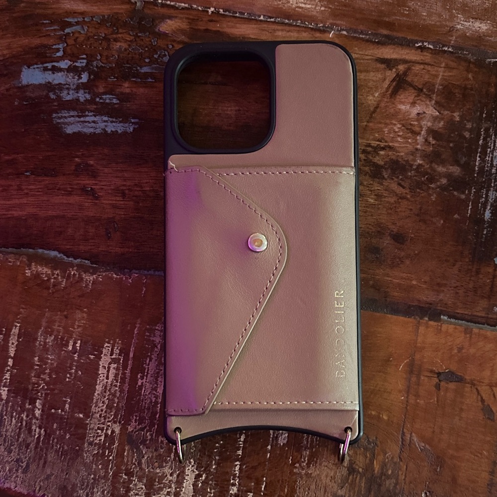 Bandolier Beige Phone Case with Card Slot